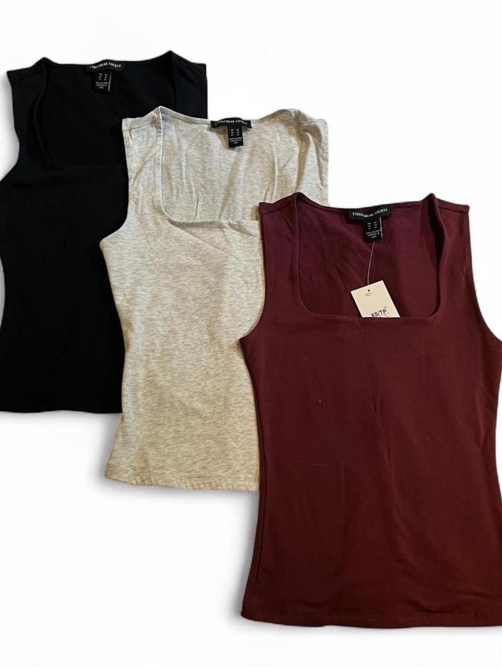Square Neck Fitted Tops Bundle